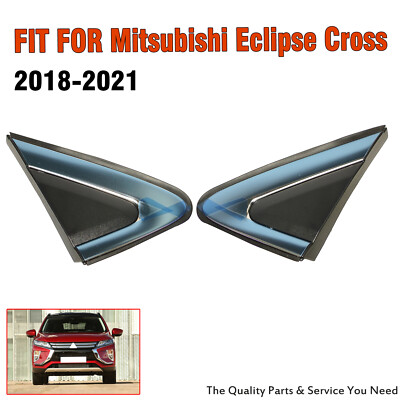 2x Side Mirror Corner Cover Pillar Trim For Mitsubishi Eclipse Cross 2018-2021