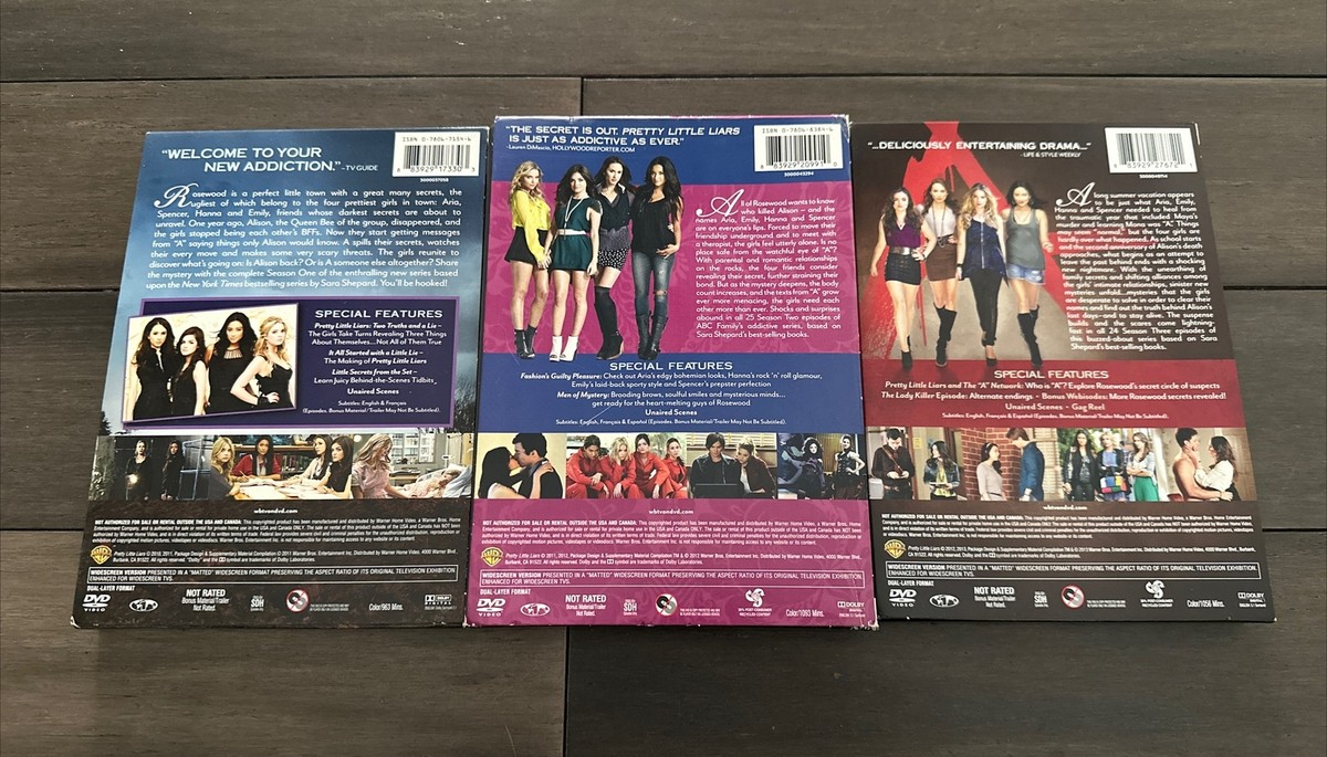 Pretty Little Liars: Season 1, 2 and 3 LOT Bundle | eBay