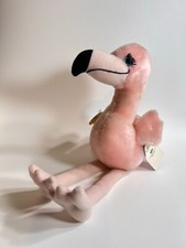Russ VINTAGE PINK LAVERNE THE FLAMINGO BIRD 8" Plush STUFFED ANIMAL Toy
