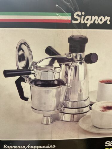 Vintage 70s SIGNOR SALTON EX-3 Electric Espresso Cappuccino Coffee Maker NEW Ex3 - Picture 2 of 13