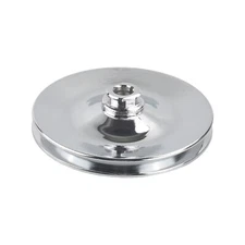 Single Groove Chrome Power Steering Pump Pulley KeyWay for SBC BBC GM Chevy 350