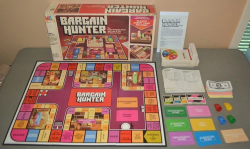 Vintage BARGAIN HUNTER board game - Milton Bradley 1981