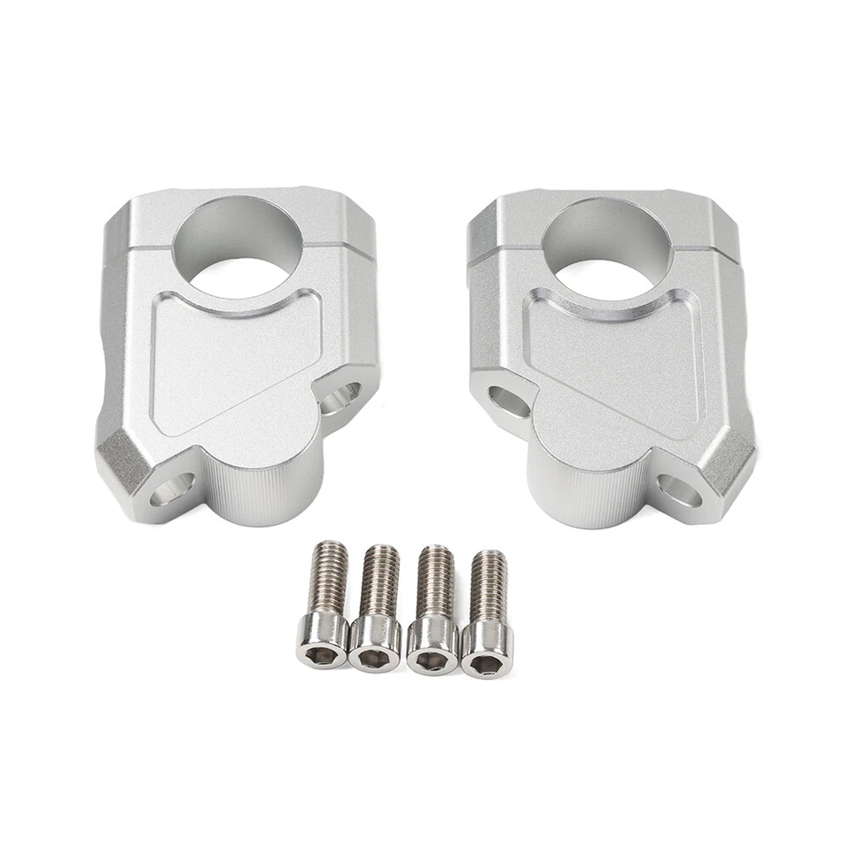 Motorcycle 28mm 1 1/8 Handlebar Mount Clamp Riser For Honda Fit Kawasaki US Foto 2 de 4