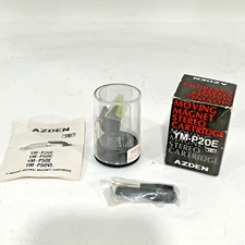 ICONIC AZDEN YM-P20E T4P MM P-MOUNT ELLIPTICAL CARTRIDGE W/ 1/2" ADAPTER-NOS