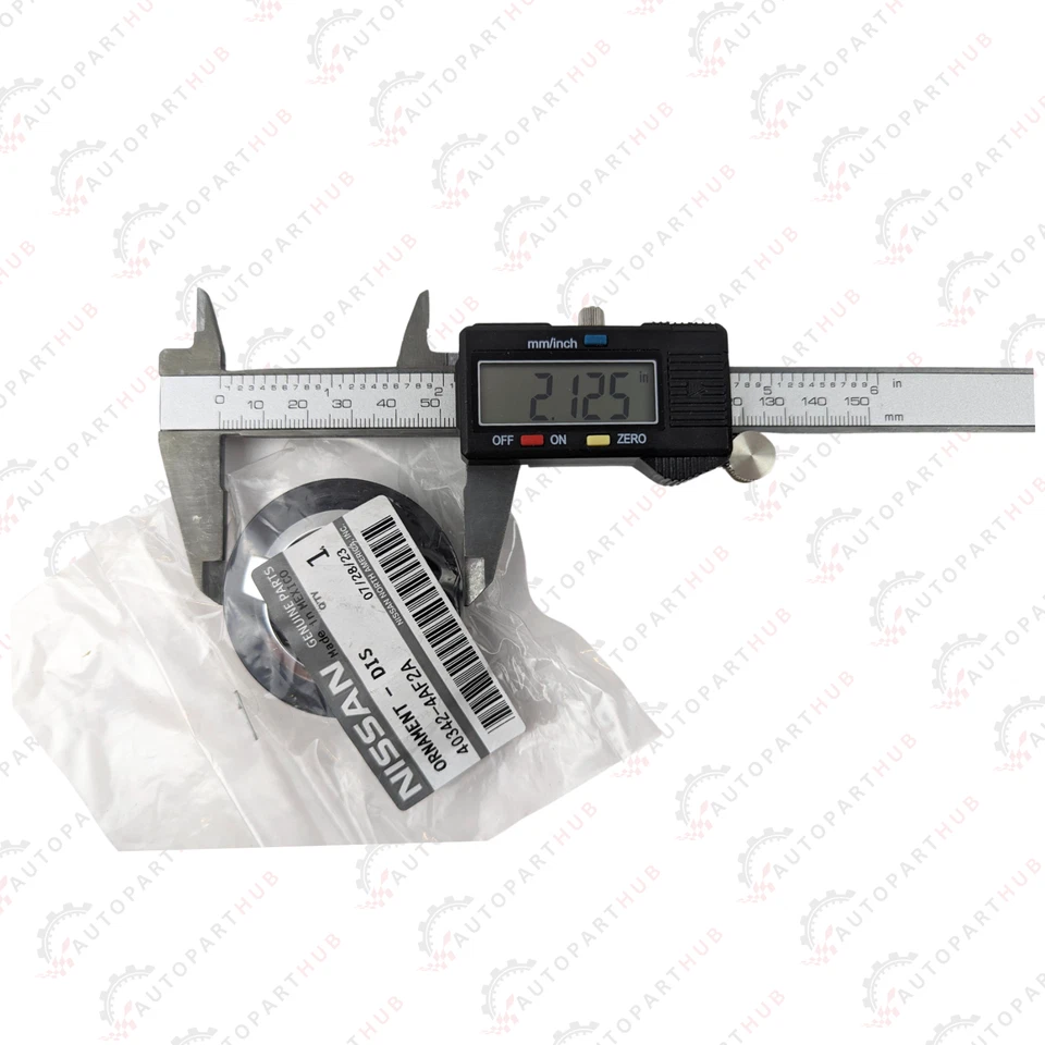 Tapa central de rueda genuina nueva Nissan Rogue Altima Sentra Murano 40342-4AF2A Foto 4 de 4