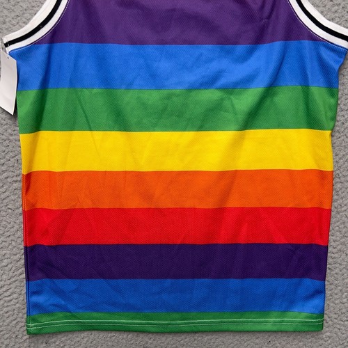 Mad Engine Team Pride Tank Top Shirt Mens XS Colorful Sleeveless Yani Summer - Picture 8 of 10