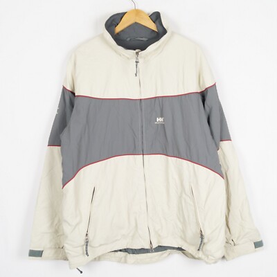 HELLY HANSEN Herren Jacke Gr. XL Grau Full Zip Nylon Taschen Isoliert