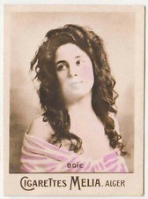 Cigarettes Melia Algeria Overseas Card Actresses Tirage A - Boie