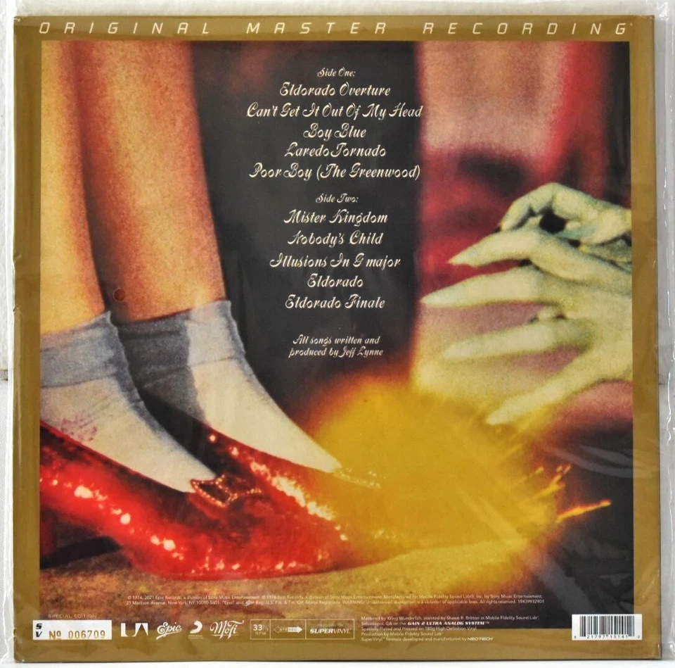 MOBILE FIDELITY MFSV 514 SUPER VINYL ELECTRIC LIGHT ORCHESTRA #LP's No #6709 SS - Image 2 of 2