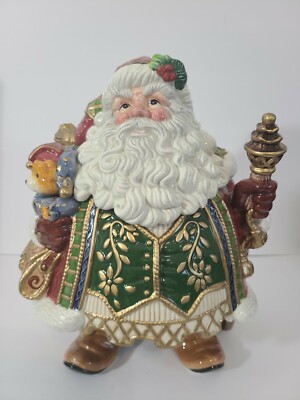 Fitz and Floyd Jolly Ole St. Nick Cookie Jar