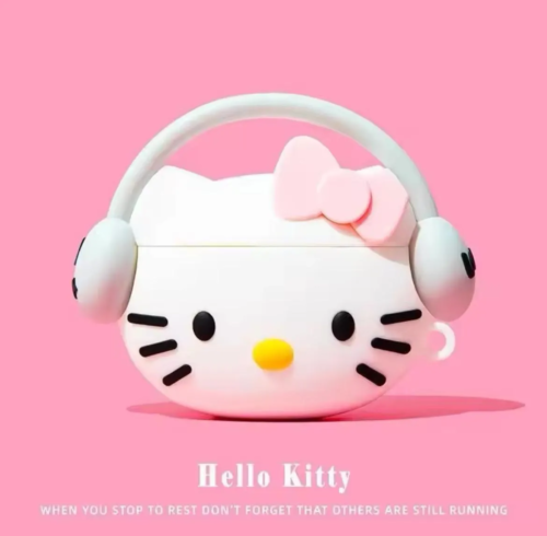 Hello Kitty Airpods 1 And 2 Case Silicone White Girls Women pro and pro 2