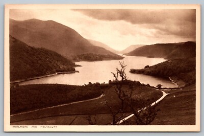 Postcard Thirlmere And Helvellyn Valley View Maysons England Keswick Artists