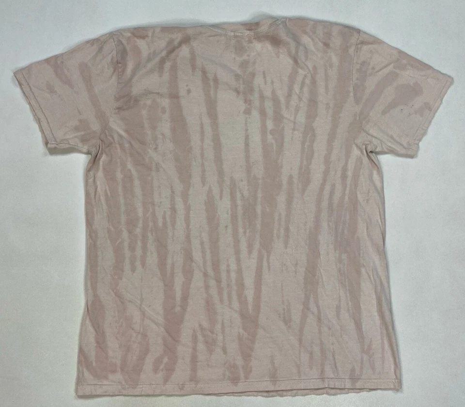 Nasty Gal Metallica图案T恤女式中号粉色领带染料音乐 — 第 3/4 张图片