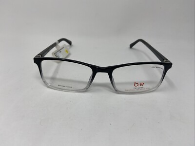 BE BIO EYES EYEWEAR BOABAB BE26 BLACK CLEAR 54-18-140 FLEX HINGE EYEGLASSES  O06