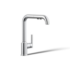 Kohler K-7505-CP Purist Pull Out Bar Faucet with Accessories Polished Chrome