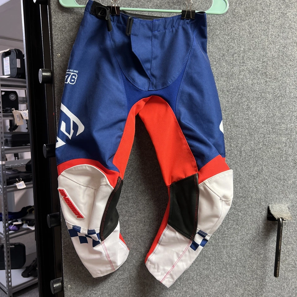 Racing jersey And pants- Youth- Small-Answer Brand Preowned Orange Blue White - Image 2 of 4