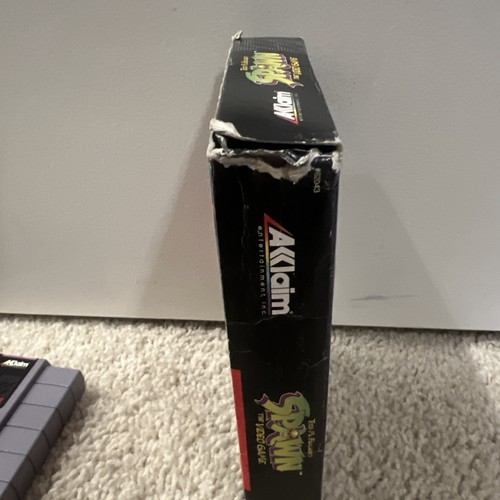 Todd McFarlane's Spawn-Super Nintendo SNES-Cart & Box Only-NO MANUAL - Picture 9 of 12