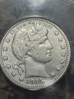 1915-s Barber Quarter, ANACS F15 Details, Free Shipping