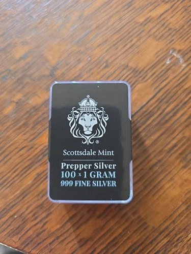 100 x 1 Gram Silver Bars - Prepper Silver .999 Silver Bullion Bars #A614