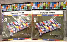 2x FIFA World Cup 26 Table Cloth - 54" x 102" Disposable Rectangle 6ft Table