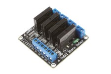 NOYITO 4-Channel Solid State Relay Module High-Level Trigger DC Control Black 