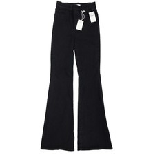 Good American Pull On Jeans Good Legs Flare Black Size 2 Inseam 32.5 in GLF478BT