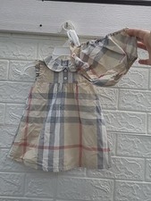 Used Burberry Davina Dress/Bloomer Set Nova Check Sz 6 mo.
