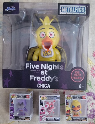 Five Nights at Freddies Chica Die Cast Bitty Funko Nightmare Bonnie Funtime Foxy