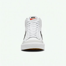 Nike Blazer Mid '77 Big Kids' Shoes White/Total Orange/Black DA4086-100 Size 5Y
