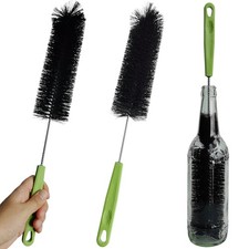 17 Inches Extra Long Handle Bottle Cleaning Brush for Narrow Neck Wine, Black