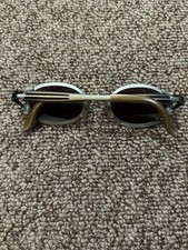 Vintage Jean Paul GAULTIER Sunglasses Brown Lenses Matte Gold Frame Rare Design