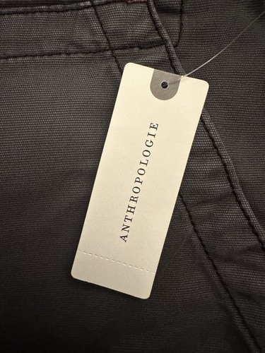 Anthropologie The Wanderer Pants Womens Sz 28 Carbon Gray NWT Cotton - Picture 3 of 21