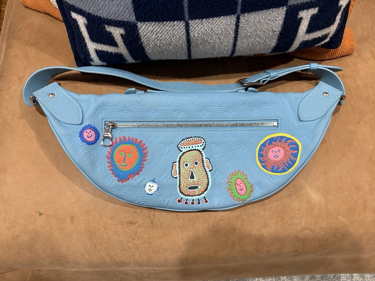 Louis Vuitton YK Yayoi Kusama Ceinture LV Webbing Blue Belt img-6443-658c3638d8c84.webp main image 2
