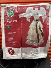 LED ANGEL TREE 4FT Winter Wonder Lane121 warm white LED lights 170 branch tips