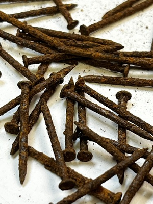 #ad 12 Pcs 3 4” Small Primitive Rusty Nails Repair Junk Journals Antiques Lot 6742 $4.79