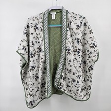 Women's J. Jill Floral Trellis Quilted Ruana One Size