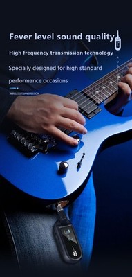 HUF  Wireless Guitar System Transmitter Receiver for Electric Guitars Bass