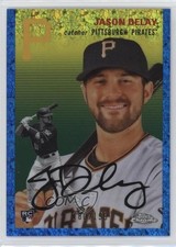 2023 Chrome Platinum Anniversary Blue Mini-Diamond Refractor Jason Delay 0j6s