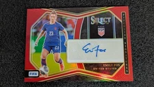 2023-24 Panini Select Emily Fox USA Auto Soccer Card RED Prizm SP Signatures 