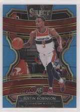 2019-20 Panini Select Concourse Light Blue Prizm 291/299 Justin Robinson #15 6fs