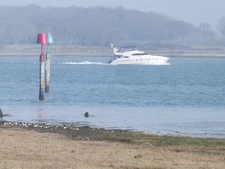 Photo A2 Thorney Channel West Thorney Pleasure craft to the east of Thor c2012