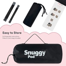 Snuggy Pod Bed Canopy –  Relaxing Indoor Sleep Tent, Portable