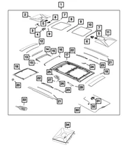 Genuine Mopar Sunroof Track Guide 68277598AA