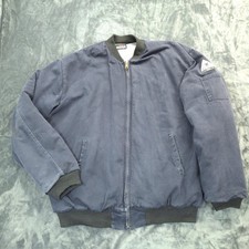 Bulwark Excel FR Jacket Mens XL Navy Flame Resistant Bomber Quilted Workwear