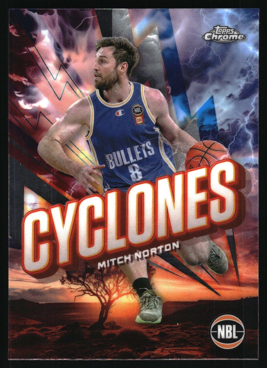 2024-25 Topps Chrome NBL Cyclones #C-4 Mitch Norton Brisbane Bullets