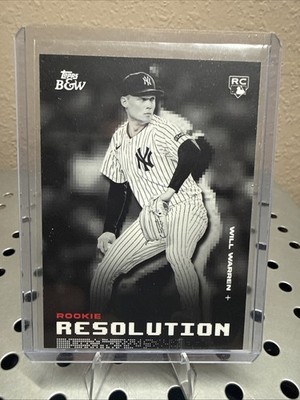 2025 Topps Black & White Will Warren #RR5 Rookie Resolution RC Yankees
