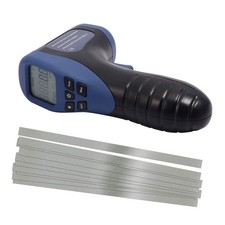 Digital LCD Photo Tachometer Non-Contact RPM Meter Speed Gauge 10 Tapes