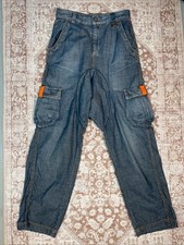 Y2k Killah by Miss Sixty super unique low rise streetwear baggy cargo jeans
