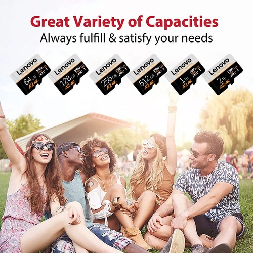 Lenovo 2TB 1TB 512GB 256GB 128GB 64GBV30 SD Card High-Speed Micro TF Memory Card - Picture 5 of 13