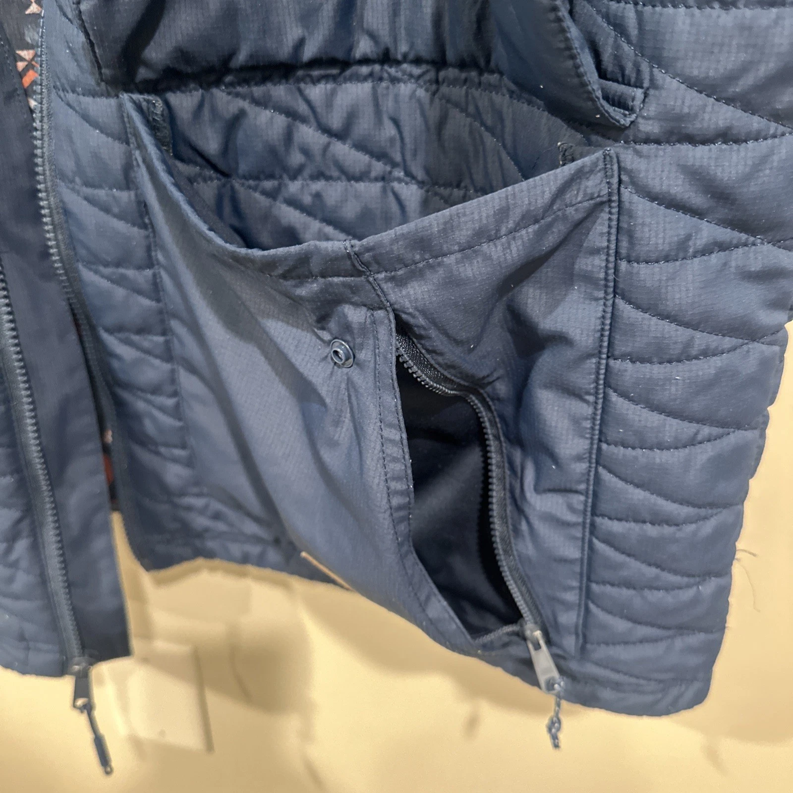 &Lore By Tahoe River Men's 2XL Quilted Vest  Full Zip Blue Sleeveless Jacket  image 5